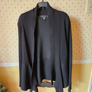 89th & Madison Black Open Front Jacket
